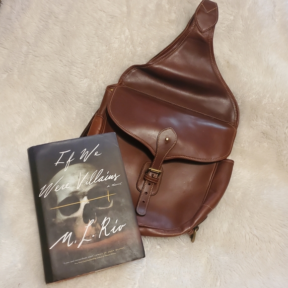 Levenger Vintage Leather One Strap Travel Backpack main image 9